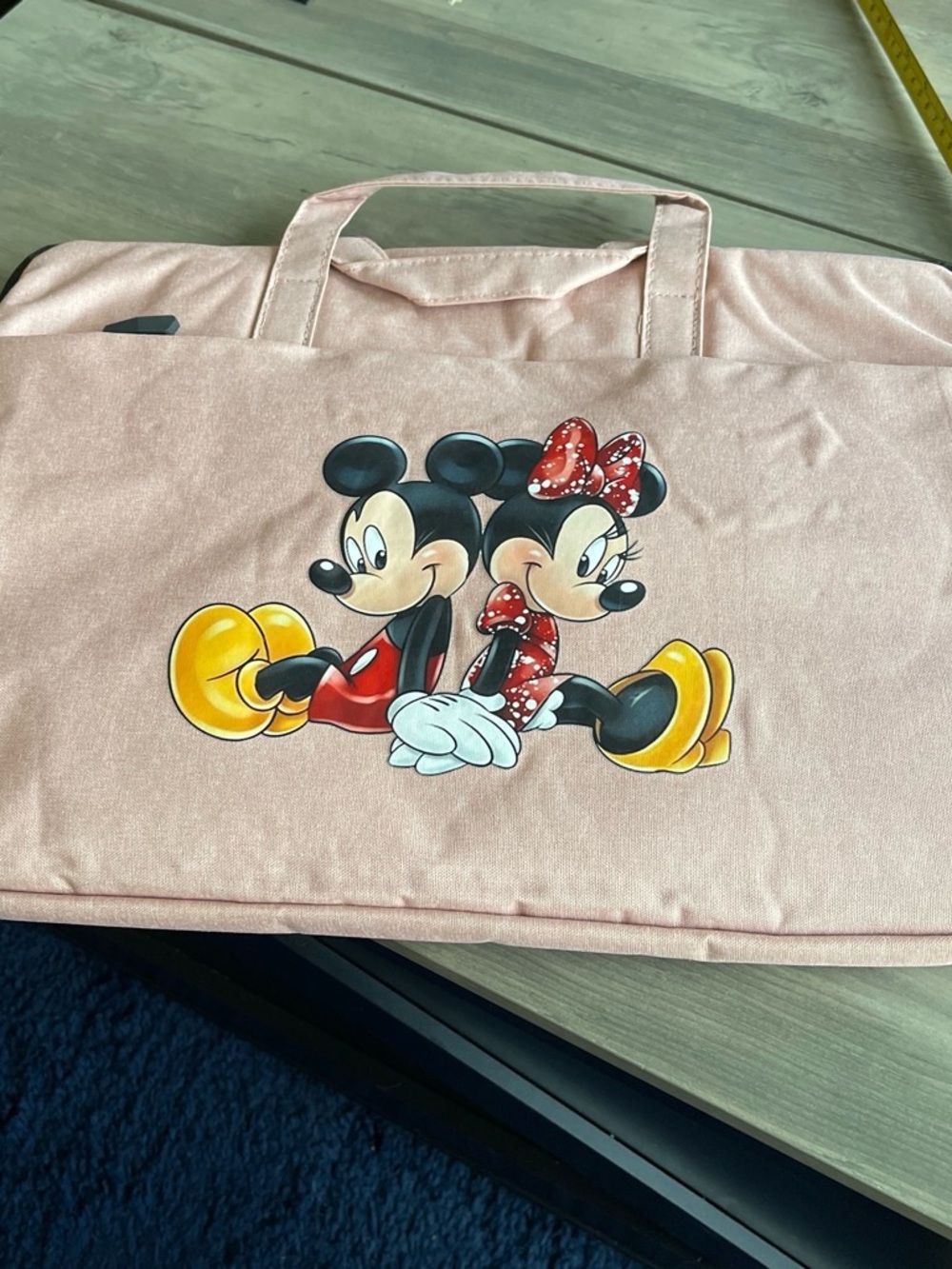 Pink Disney Mickey & Minnie Tote Bag